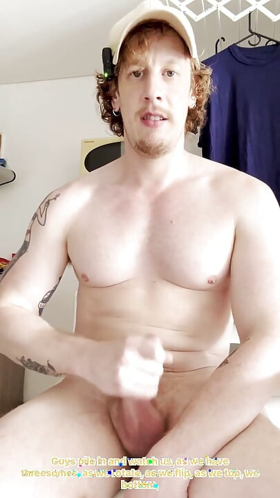 POV Thick Muscle Bro Jerks off with You While He Tells You About the Berlin Sex Party