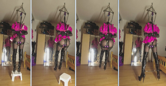 Selbst suspension bondage - sissy-zimmermädchen