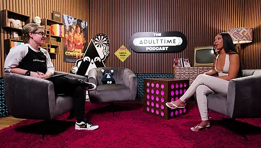 Ameena Green Striptizci kökenleri, osurma videoları ve anime hayranları | Adult Time Podcast