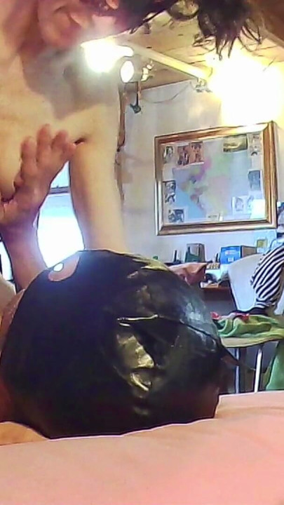 No audio - POV - Tania rides Jack and gets her tits squeezed | Clip 1