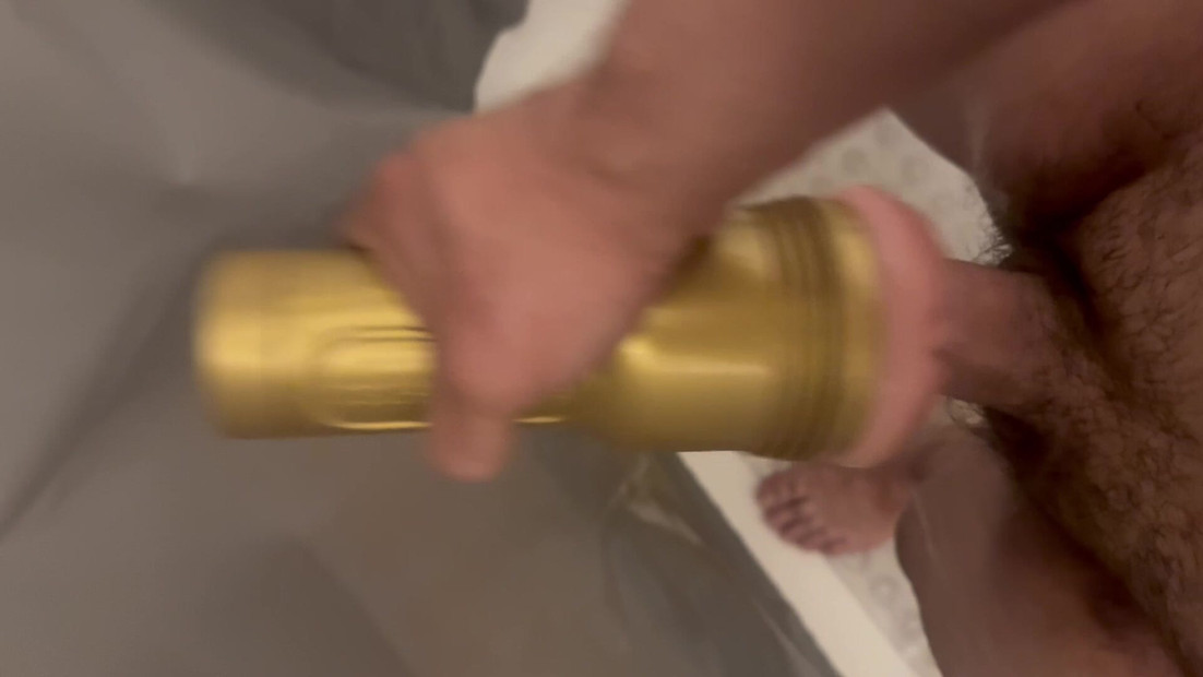 Fleshlight fuck and cumshot.