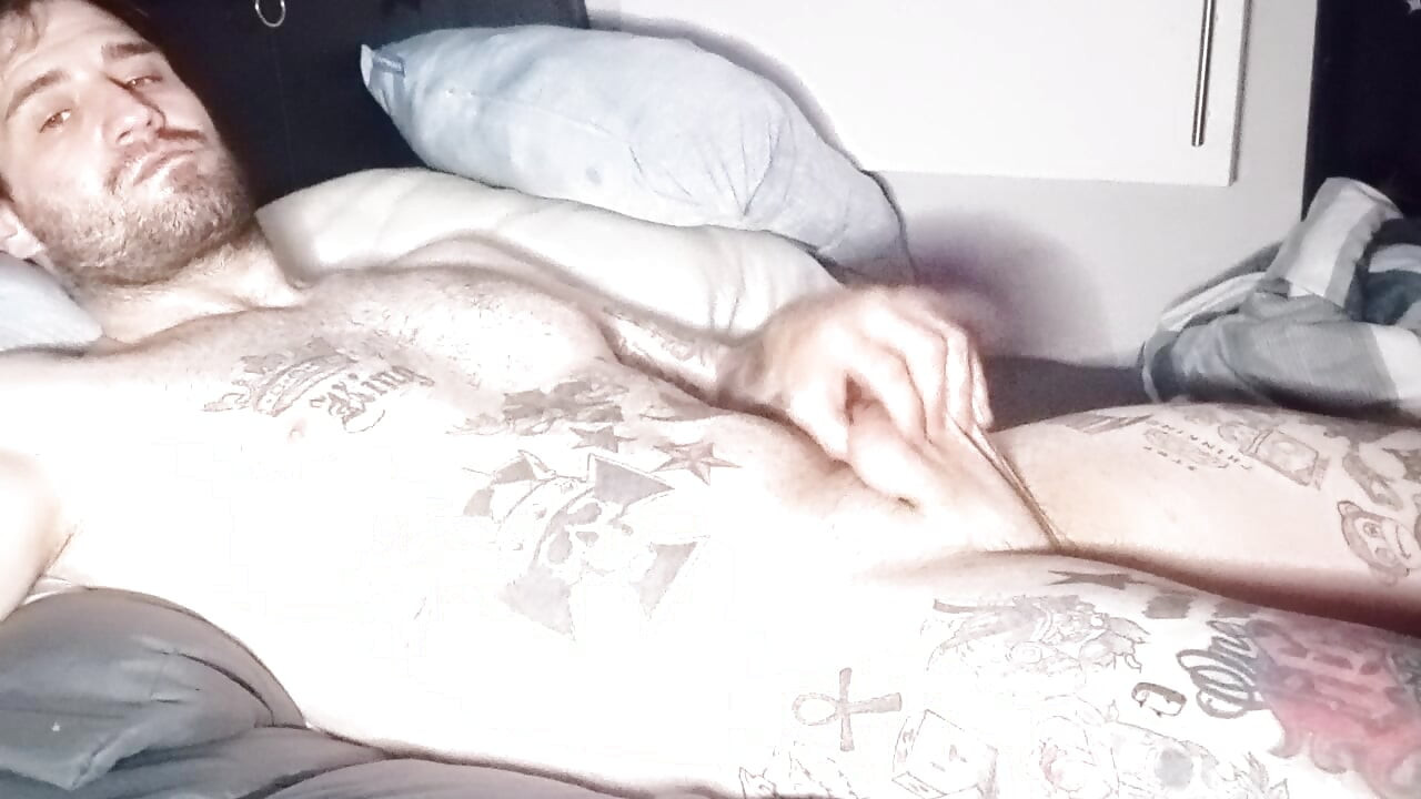 Hot guy rubbing his cock so nicely
