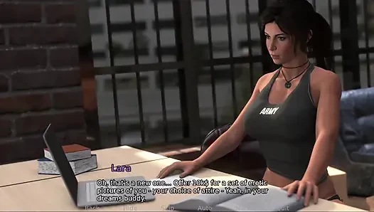 Croft adventure #1 - lara nggak bisa berhenti mikirin seks lesbian