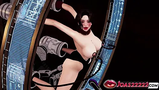 Madeleine didobel penetrasi sama dua mainan seks sampai muncrat berkali-kali