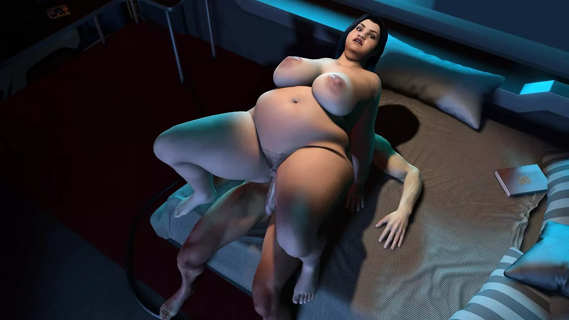 Pawg bbw cavalga pau em vaqueira reversa