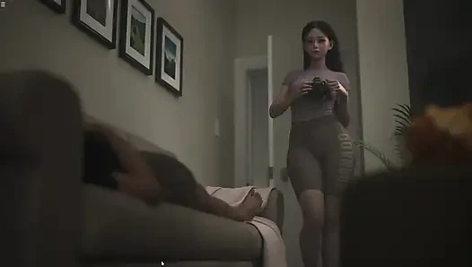 Hiro reibt 18 plus zierliche japanische stiefschwester muschi und packt ihren arsch