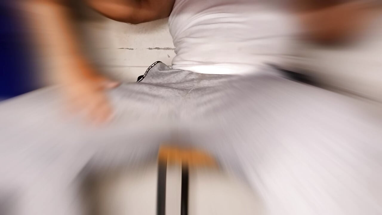 A classmate wants to give me sex education with her little slutty mouth