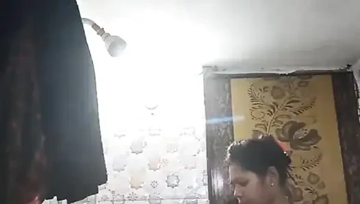 Nude bathing in home