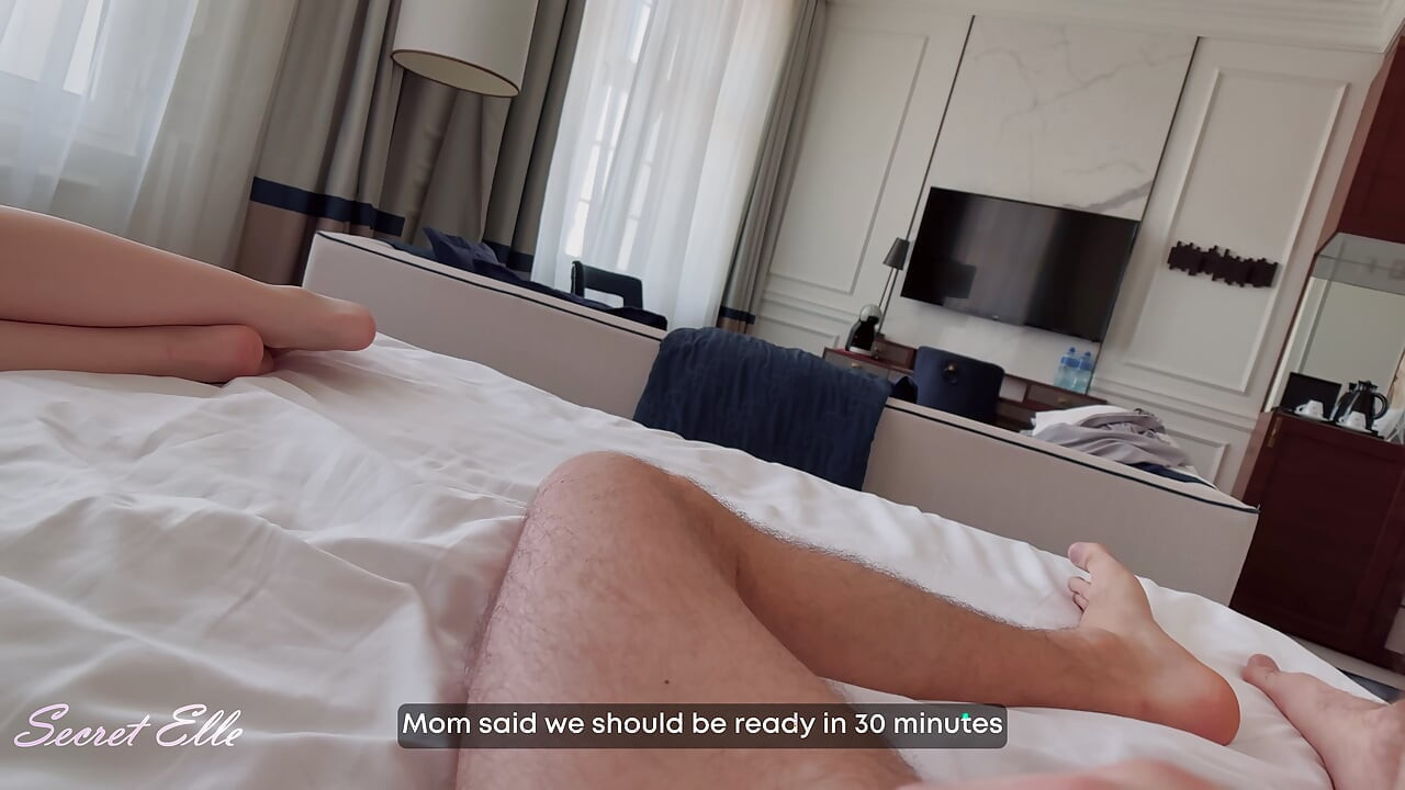 RISKY HOTEL NIGHT - STEPSIS Rubbed My Dick Until I Was Soaked... NO PENETRATION While Parents Were Close