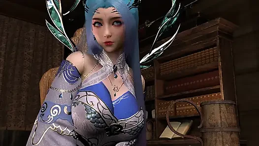 3D Big Boobs Slut Cosplay Model Cheating with BBC