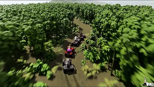 Curvy wife Mrs. Keagan has fun with hubby while on vacation