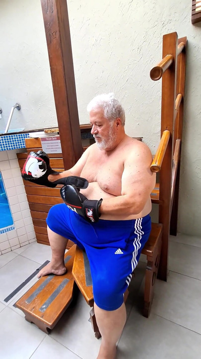 POV Stepdaddy Boss Boxer Training Session