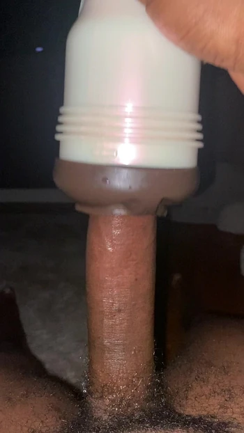 Longest juicy huge black  dick cum inside fleshlight