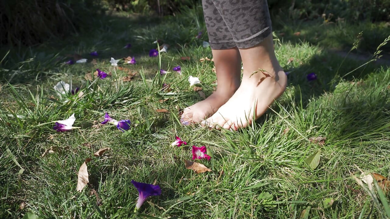 Crushing Flowers Barefoot in the Grass