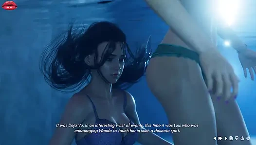 Frau Denvers 17 wanda und Lois verbringen Qualitätszeit zusammen im Swimingpool