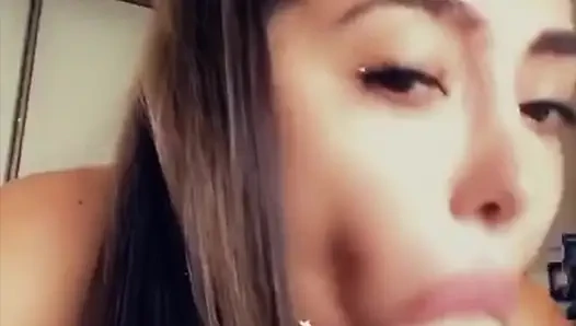 Lela Star covers a HUGE DILDO in her juicy cum