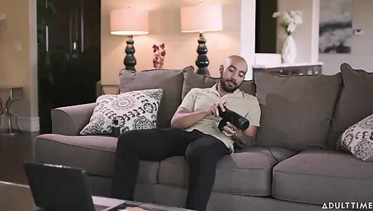 Adult Time - Hot Babe Alex Coal Surprises BF Mid-handy Masturbation & Turns It Into Energetic Fuck