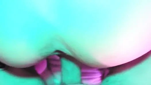 Blonde MILF Eva Latex fetish pink dress minet fuck pussy big dick kink gonzo