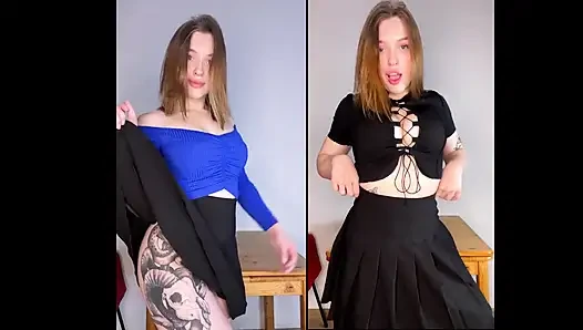 A Girl with a Juicy Ass Cums While at Home Alone