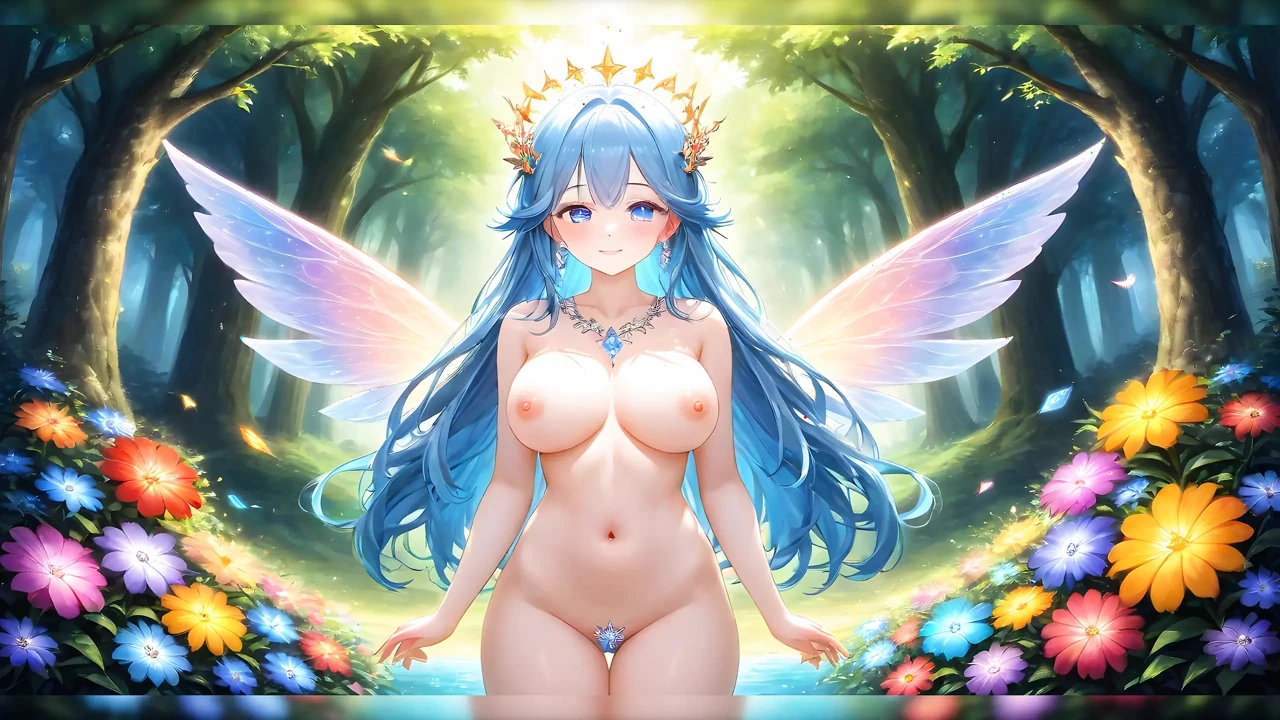 Enchanted Curves - Busty Fairy Girls in a Luminous Magical Forest