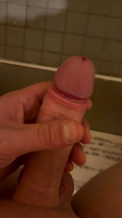 Fat cock squirts in the shower