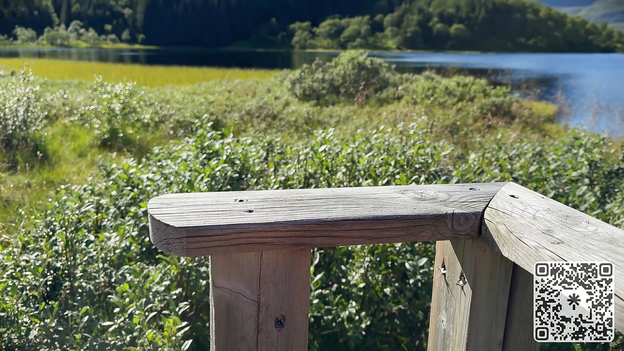 PAWG gets dirty at the lake viewing point - she doesn't give a fuck about getting caught!