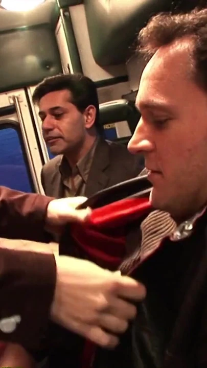 Stunning moment from "Two guys get the fuck of their lives by two babes in an ambulance"