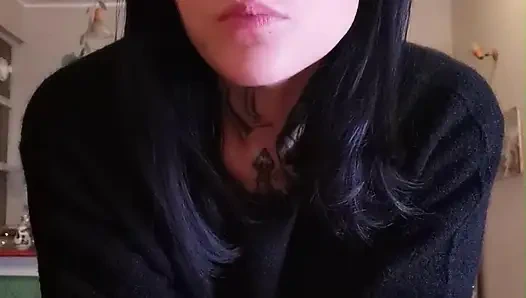 i'm hungry now eating salmon WHITE LATEX GLOVES GODDESSLOLLI