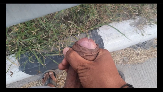 Road side hand job