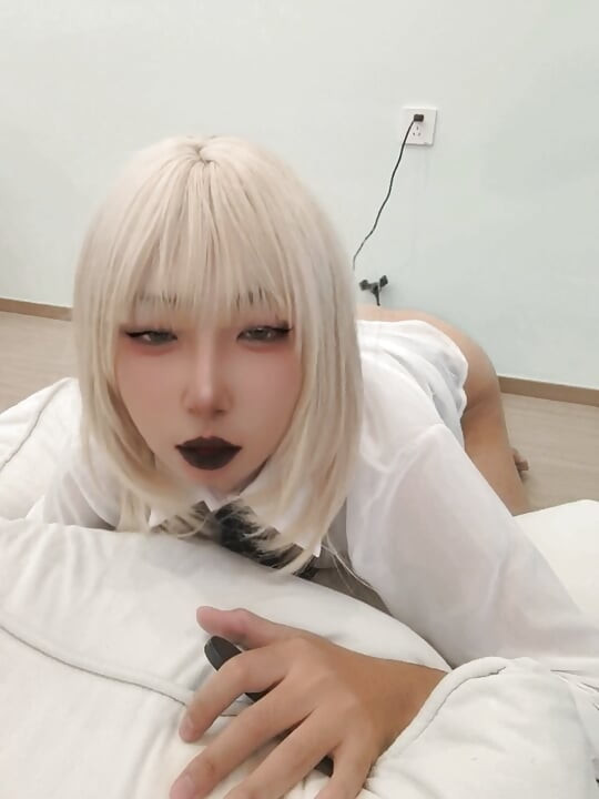 Sexiest Chinese Ladyboy Won't Be Satisfied With Small Cock,She Takes a Real Pleasure On BBC