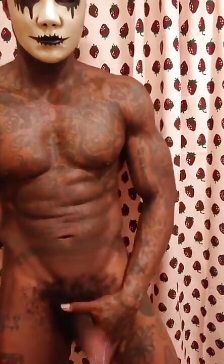 Big Black Cock Worship Hallelujah Johnson - Tall Tattooed Dark Chocolate BBC Cumshot