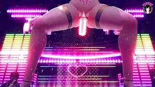 Sexy Dance + Hard Dildo Fuck (3D HENTAI)