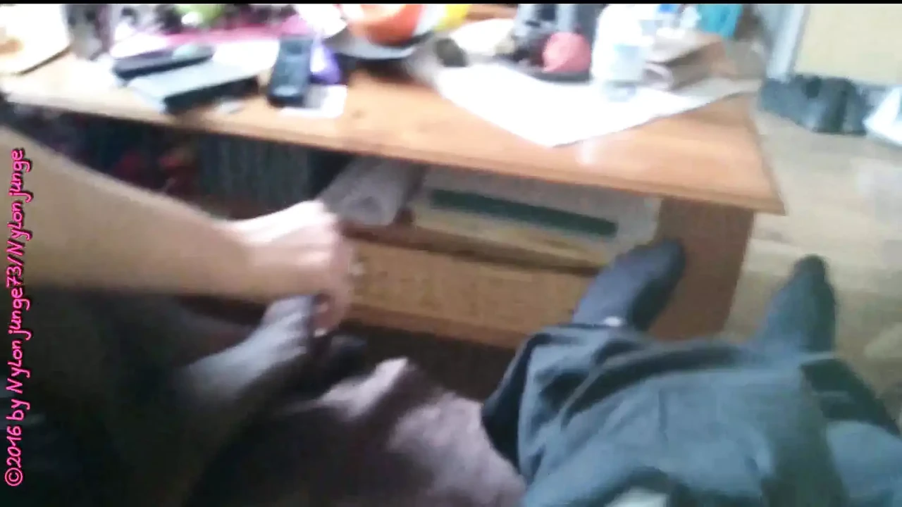 Unknown nylon massage foot fun