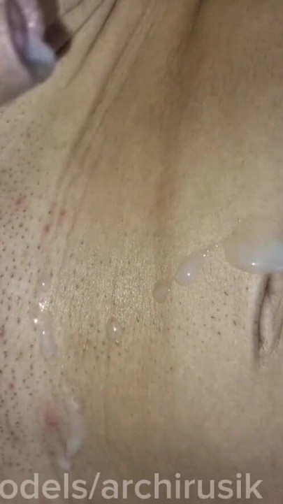 Moans of cum from a hot fuck by a sissy femboy on her stepfather without a condom | Clip 1