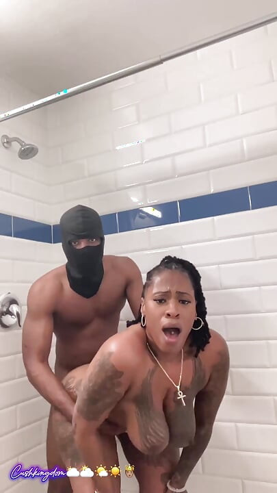 Big titty big booty Sex Goddess gets fuck hard in shower!