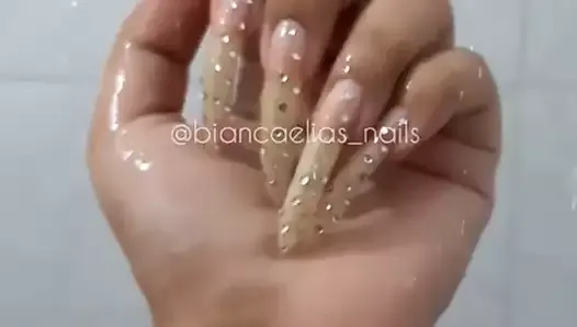 Porn sexy long nails 2