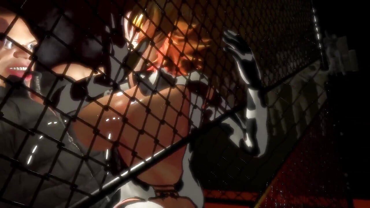 Anime Cow Girl Pounded Hard Against the Cage