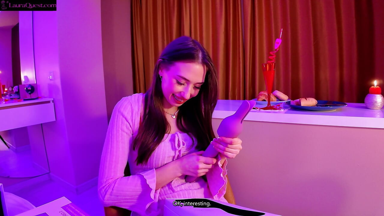 Valentine’s Surprise He Gifts Me a Toy, I Squirt for Him & Make Him Cum Twice