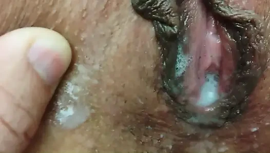 My college friend fucked my wife's hot pussy and she let him cum inside