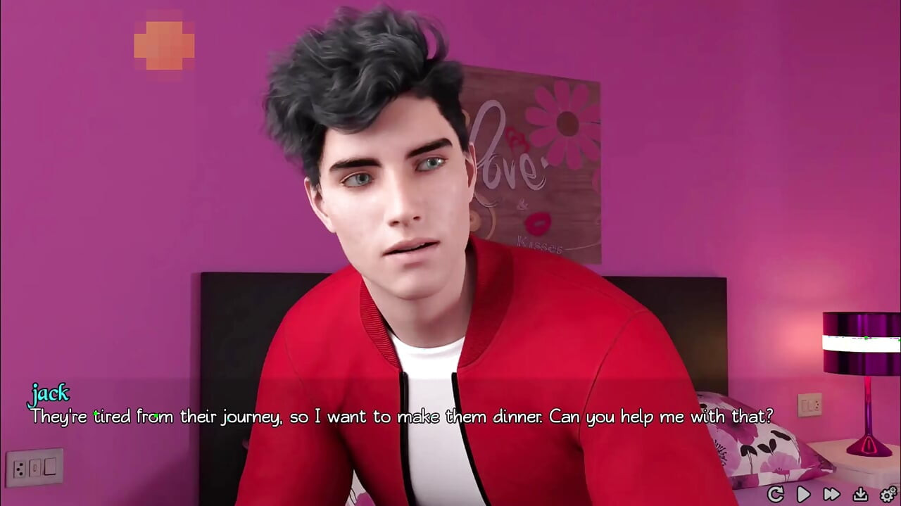 Saf aşk #1: Jack Ava, Eve ve Lily ile akşam yemeği yedi
