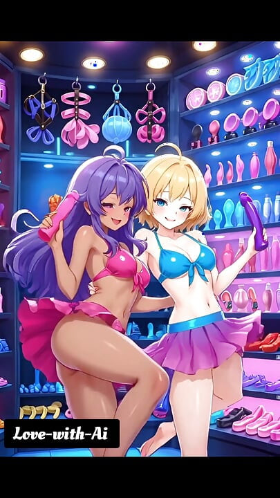 Hentai 2026! Người phụ nữ xinh đẹp trong một cửa hàng tình dục