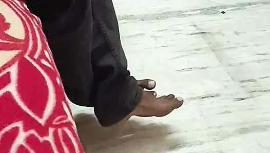 Desi güzel Telugu üvey anne evde duygular