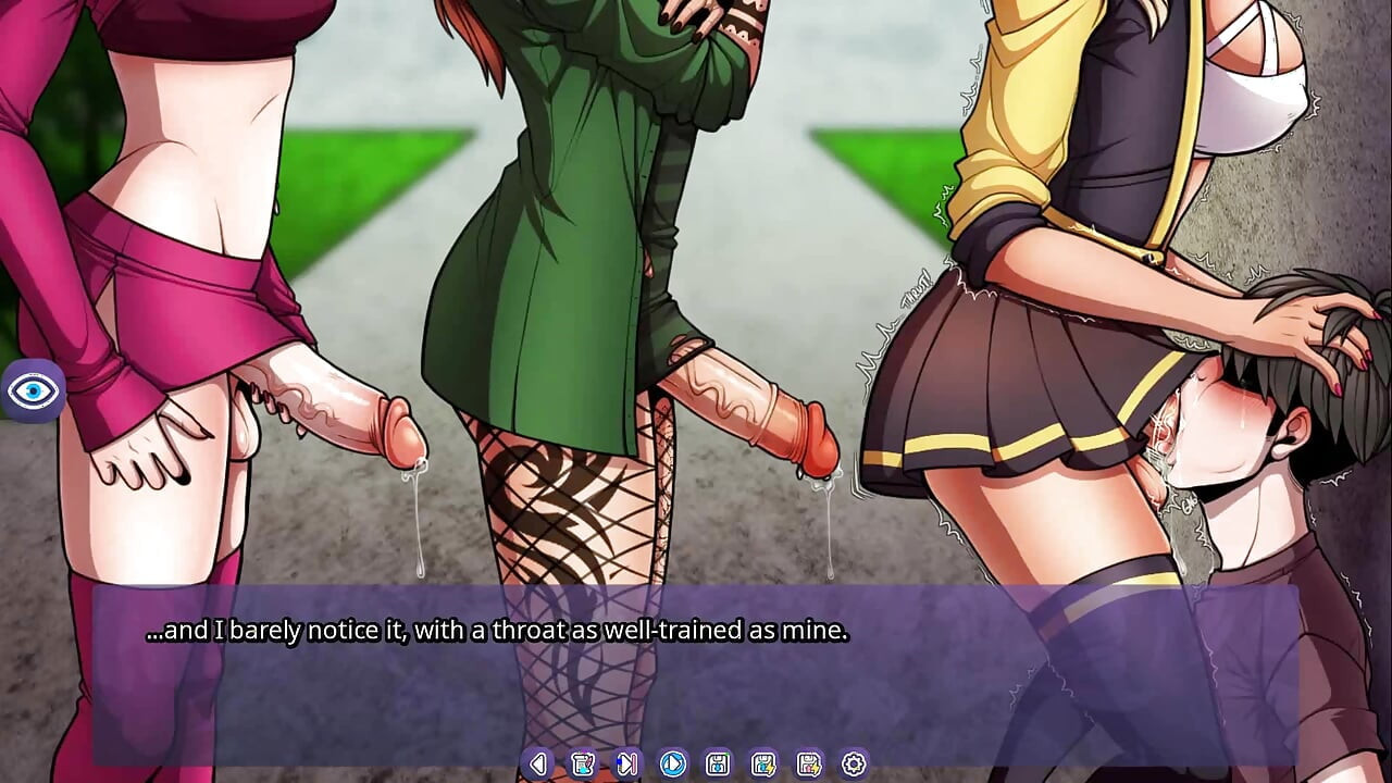 후타돔월드: 뒷골목에서 목구멍 섹스하는 거유의 후타 무리 - 에피소드 6