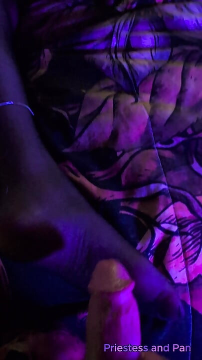 Double BBC Dildo Ply with Cum on Toes End!