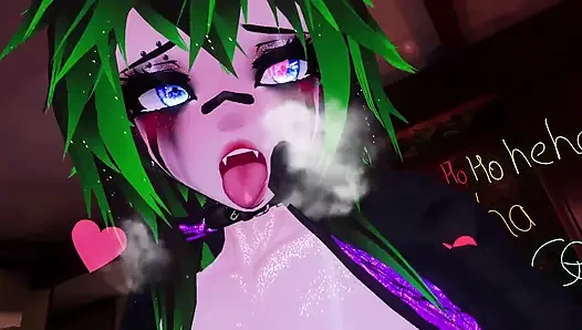 Azgın yandere waifu'nuzu sıkı deliklerine durmadan hamile bırakma