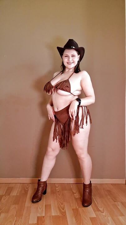 New Cowgirl Toy - Fringed Lingerie & First Ride