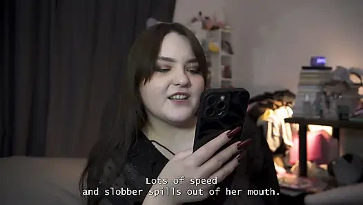 Porn story - they share a cum-filled kiss together after a sweet pegging