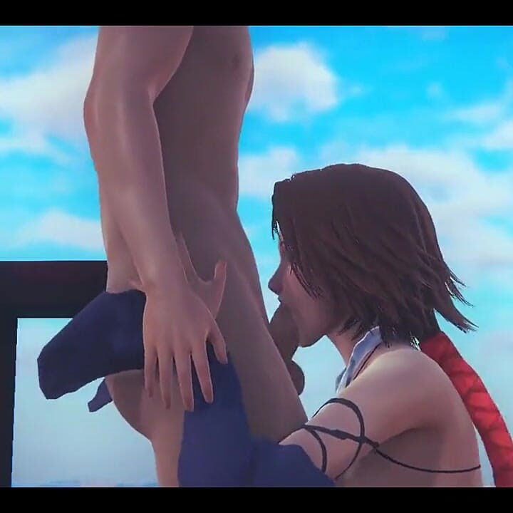 Final Fantasy X-2 Hentai - Yuna Handjob and Boobjob - Japanese Asian Manga Anime Film Game Porn