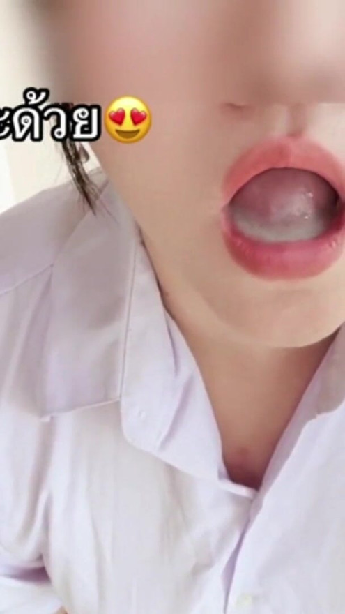 Student blowjob, I want cum so badly. I'm so good at sucking. | Clip 2