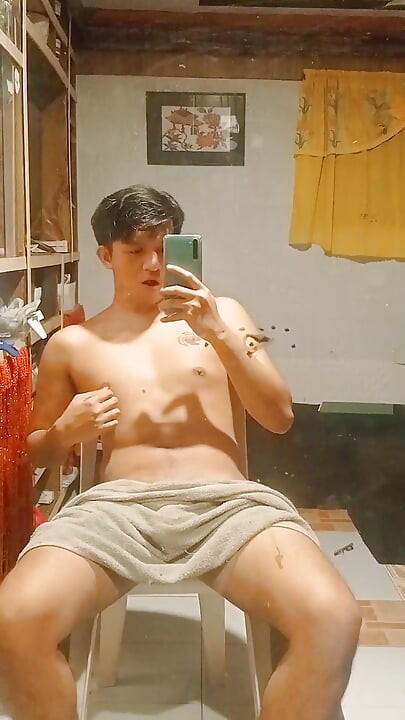 Asia Gay Teen Wanking,. Moan and Tast His Own Cum